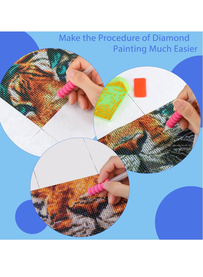 KASTWAVE 100 Pieces Diamond Paper 15x10cm/6x4inch Double-Sided Release Paper Non-Stick Release Paper for Diamond 5D Painting Cover Papers for Diamond Gem Painting Diamond Art Accessories - Image 3