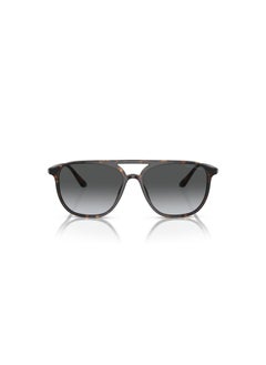 GIORGIO ARMANI Giorgio Armani 0AR8179 5026T356 Havana Geometric Acetate For Adult Men  - Image 4