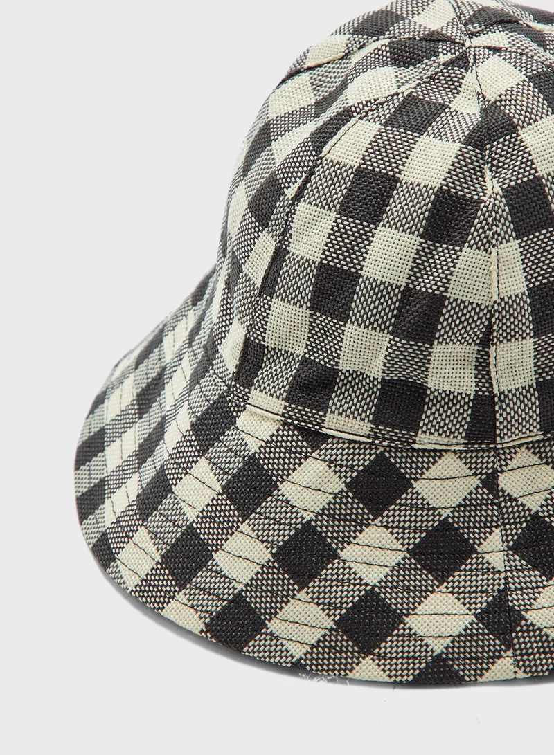 TOPSHOP Gingham Bucket Hat