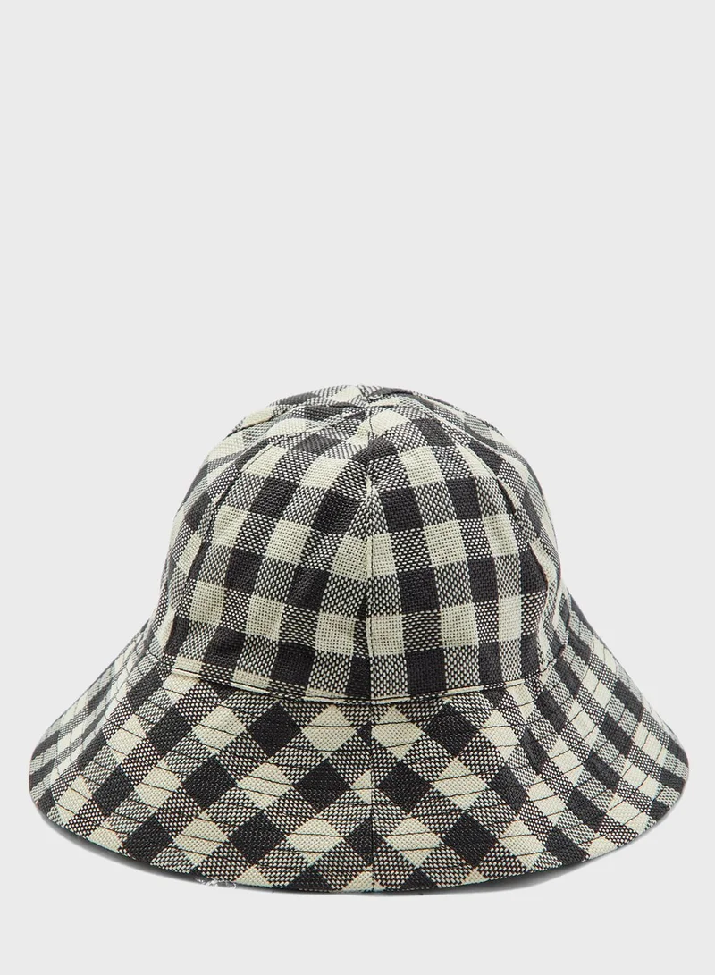 TOPSHOP Gingham Bucket Hat