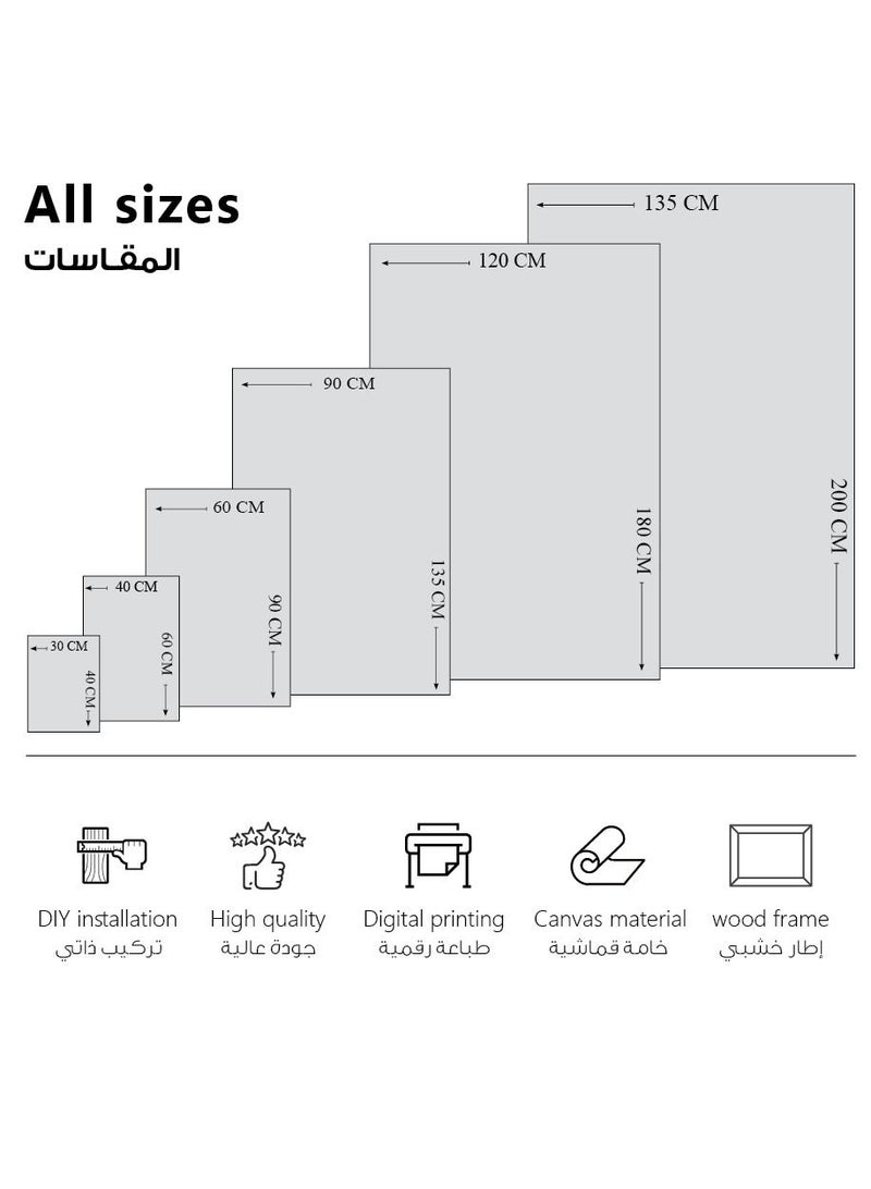 MODCLASS Wall Art Printed Canvas Frame - Image 4