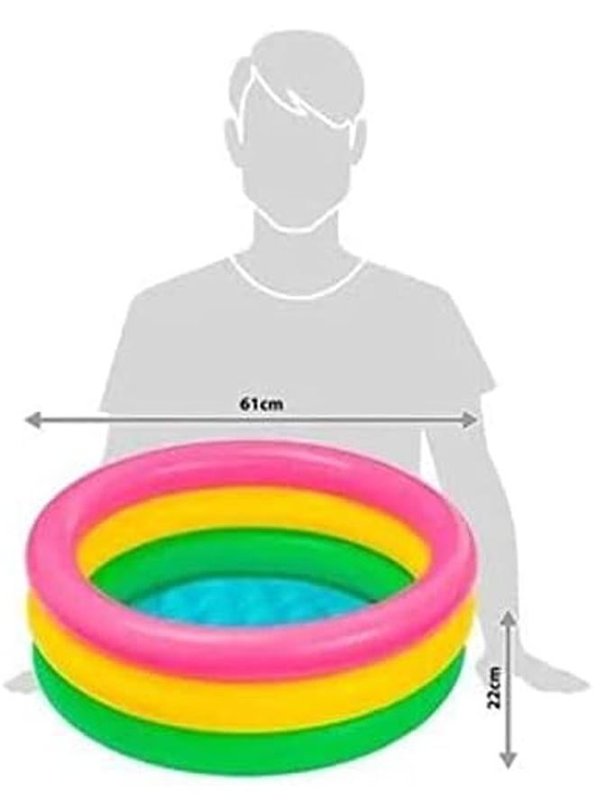 INTEX Pool Inflatable Pool 3 Hoops Children Baby 61X22Cm - Image 2