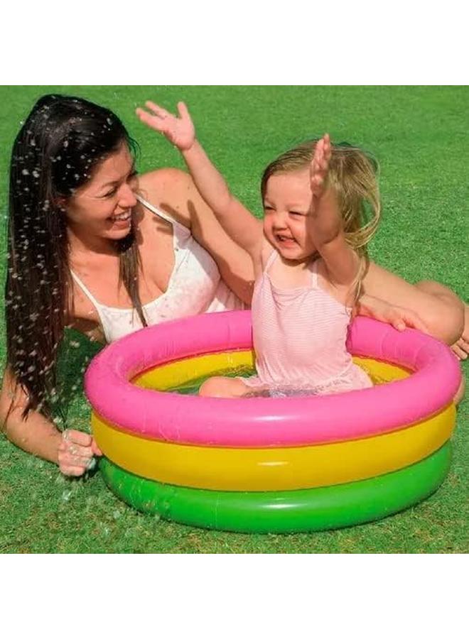 INTEX Pool Inflatable Pool 3 Hoops Children Baby 61X22Cm - Image 4