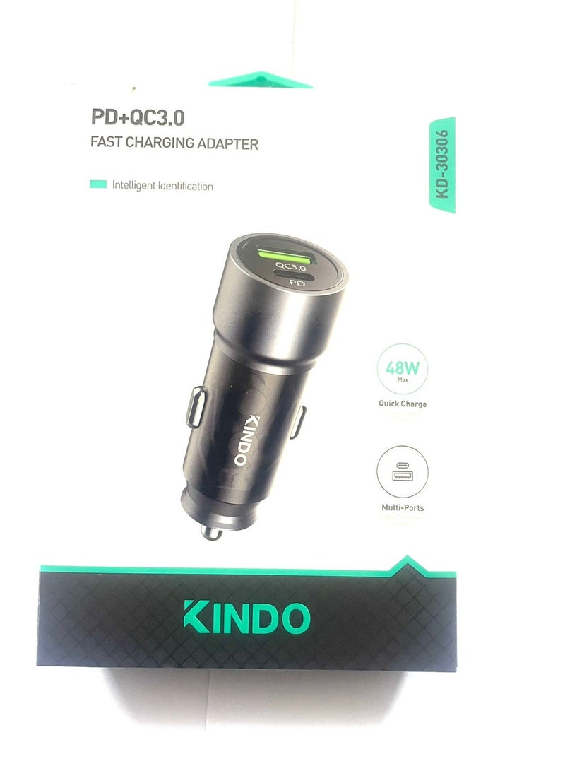 كيندو 48 واط ثنائي PD + USB رأس السيارة kd-30306 - Image 2