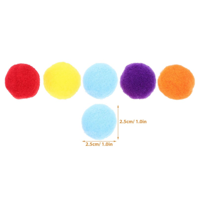 Soft Quiet Plush Cat Balls 3cm 50pcs Interactive Cat Toys for Indoor Scratching and Play - Image 3