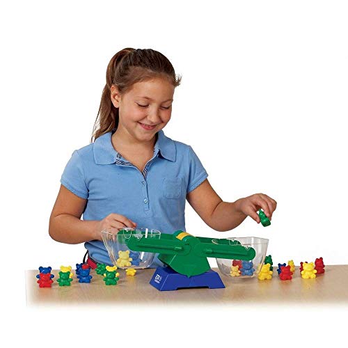 hand2mind Plastic Bucket Balance for Kids Ages 5-8, Hands-On Way to Learn About Weight and Measurement, 2 Clear 1/2 Liter Buckets with Spouts for Easy Pouring (Set of 1) - Image 4