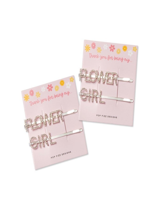 Pop Fizz Designs Hair Clips for Flower Girl (Set of 2) | Proposal or Thank You Gift | Cute Wedding Day Accessories from Bride - Image 1