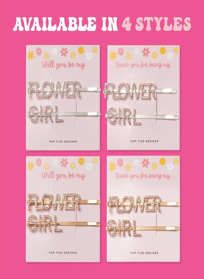 Pop Fizz Designs Hair Clips for Flower Girl (Set of 2) | Proposal or Thank You Gift | Cute Wedding Day Accessories from Bride - Image 4