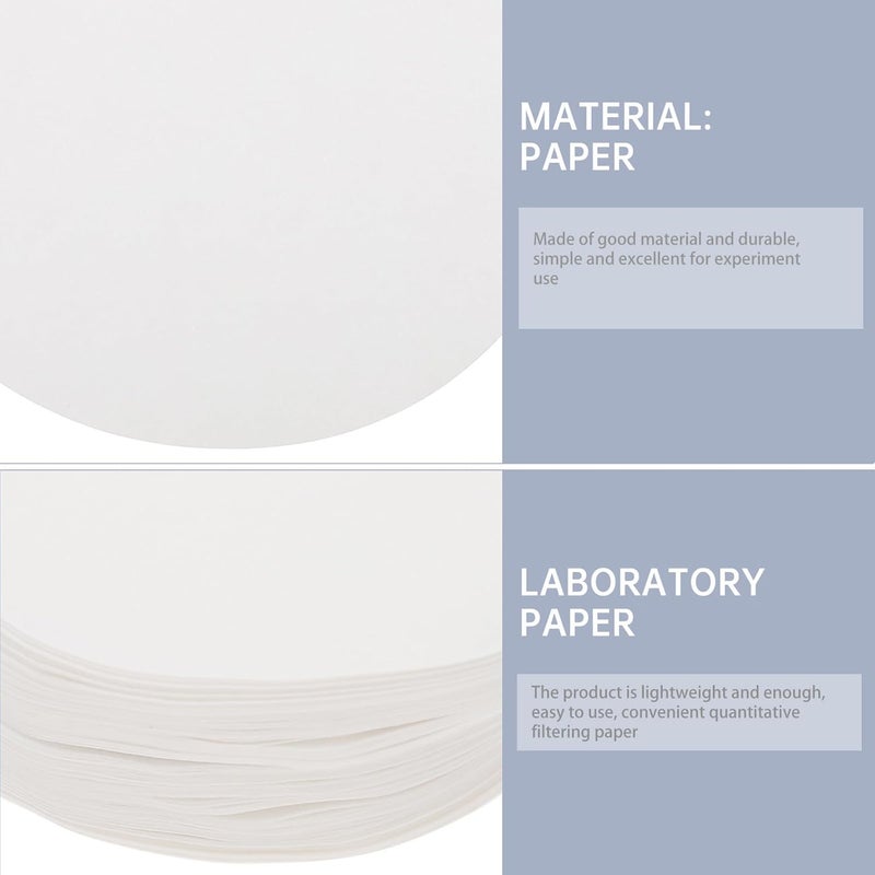 High strength upgraded material Amosfun 100 Sheets 11cm Rapid Quantitative Filter Paper for Labs, Experiment Water Filtration Paper for Scientific Use Varied available picks - Image 3