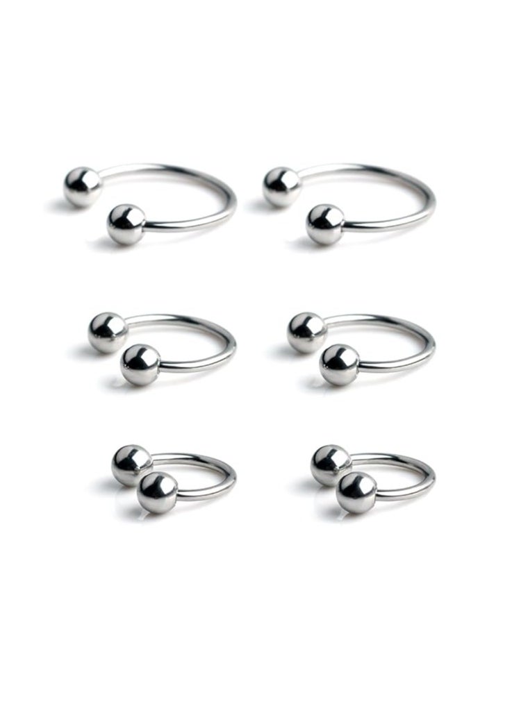 Generic BForbidden Body Jewelry Horseshoe Septum Rings Internally Threaded Small Nose Hoop Surgical Steel 1piece 