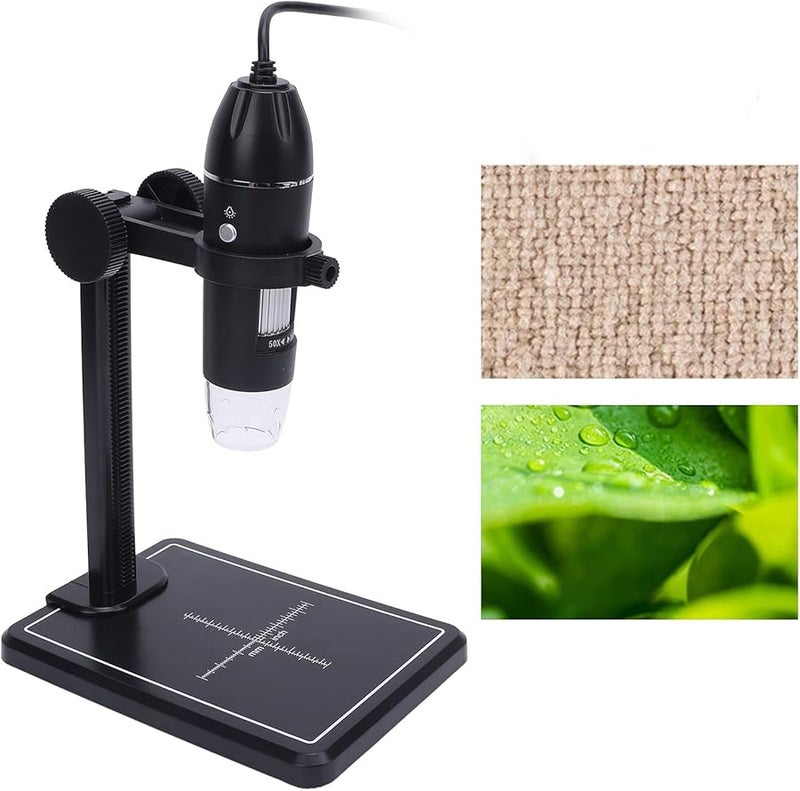 1600X USB Digital Microscope Camera Adjustable Stand 8 LEDs for Gemstone Jewelry Inspection - Image 4