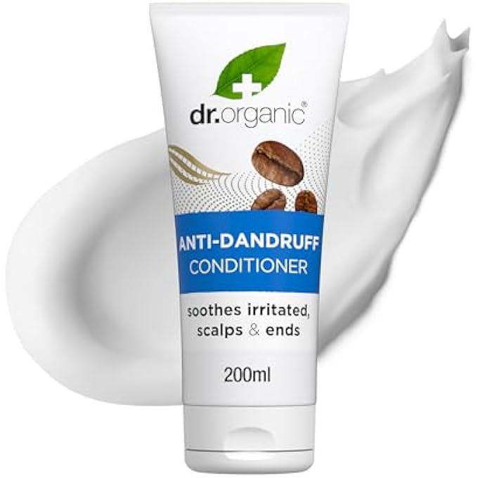 dr.organic DR ORGANIC COFFEE ANTI-DANDRUFF CONDITIONER, HEALTHY SCALP, MENS, WOMENS, NATURAL, VEGAN, CRUELTY-FREE, PARABEN & SLS-FREE, RECYCLED & RECYCLABLE, ORGANIC, 200ML, PACKAGING MAY VARY - Image 2