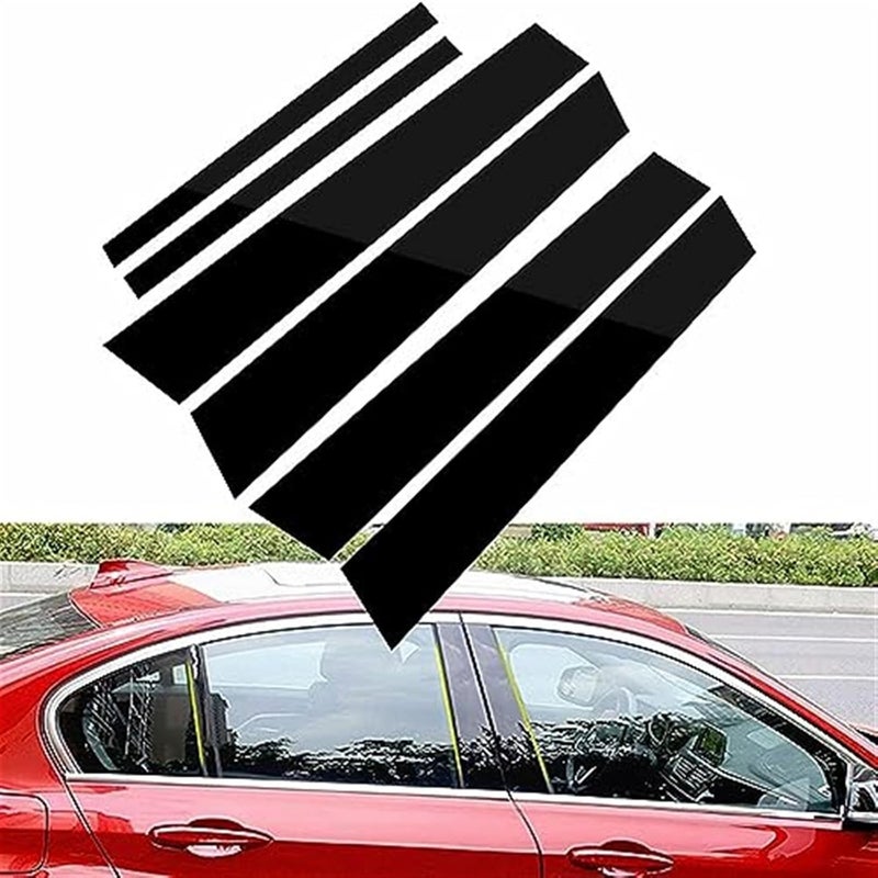 Wivplex Glossy Black Window Trim Covers for 3-Series E90 - Image 4