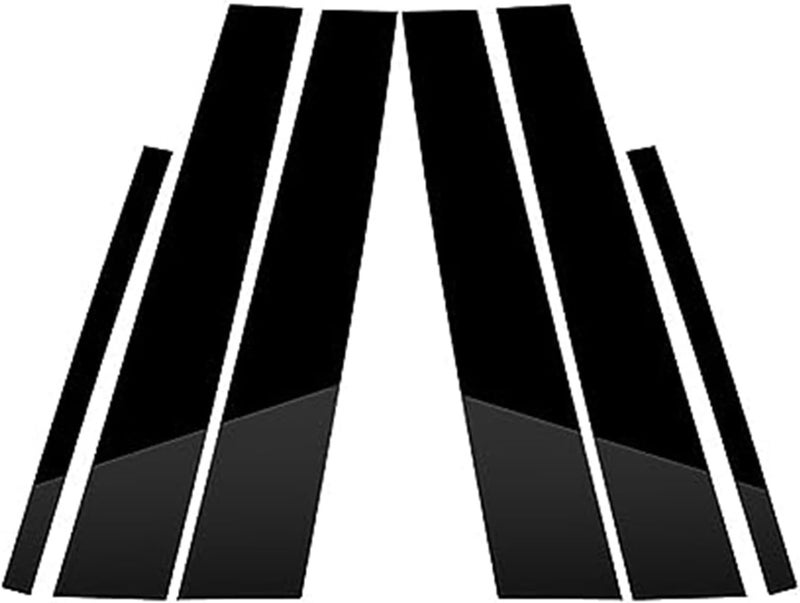 Wivplex Glossy Black Window Trim Covers for 3-Series E90 - Image 1