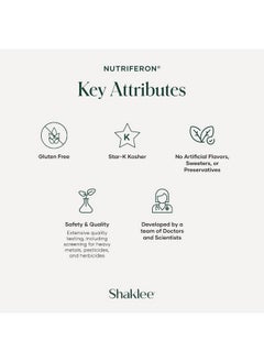 شاكلي شاكلي - مزيج نباتي لتعزيز المناعة من NutriFeron® - تم تطويره بواسطة أخصائي مناعة مشهور - يعزز وظيفة المناعة الصحية بمكونات معززة للإنترفيرون - يحتوي على الزنك - 60 كبسولة  - Image 4