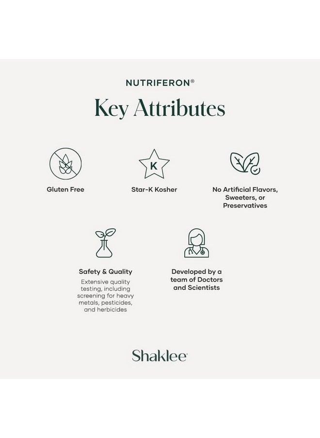 Shaklee - NutriFeron® Immune-Boosting Botanical Blend - Developed by Renowned Immunologist - Promotes Healthy Immune Function with Interferon-Boosting Ingredients - Contains Zinc - 60 Caplets