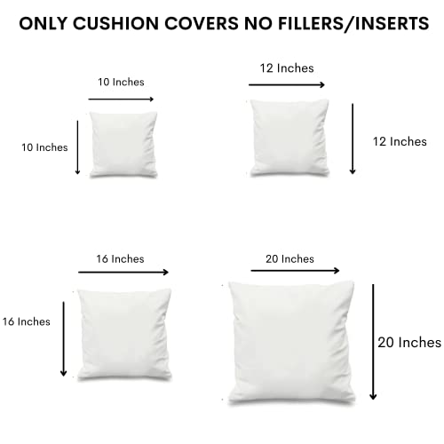 CottonFry Set of 2 Cushion Covers/Throw Pillow Covers Size 16"X16" Inches with Pom Poms, Soft Square Velvet Pillowcases Home Decor (Black, Pack of 2) - Image 5
