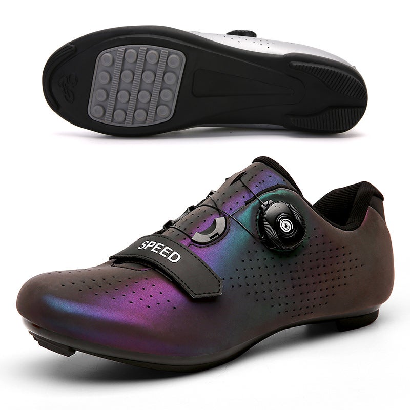 Generic Cross-border Cycling shoes cycling shoes for men and women mountain road bike lock shoes lockless booster bicycle shoes 886 unlocked phantom luminous