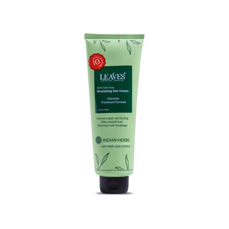 LEAVES Nourishing and Styling Hair Cream, Anti-Frizz, 200ml