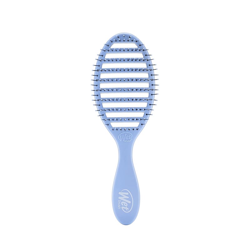 Wet Brush Wet Brush Speed Dry Hair Brush  Sky Blue  Vented Design and Ultra Soft HeatFlex Bristles Are Blow Dry Safe With Ergonomic Handle Manages Tangle and Uncontrollable Hair  PainFree