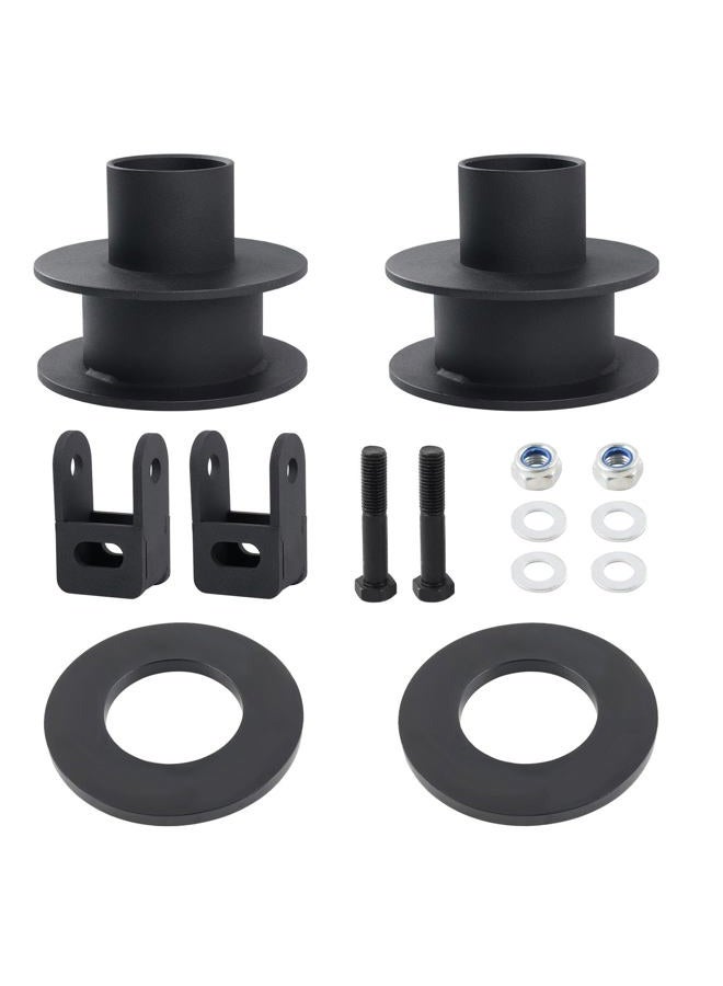 RiAiCiING 2.5" Front Leveling Kit Fit for 2005-2023 Ford F250 F350 Super Duty 4WD Steel Coil Spring Spacers with Shock Extenders - Image 1
