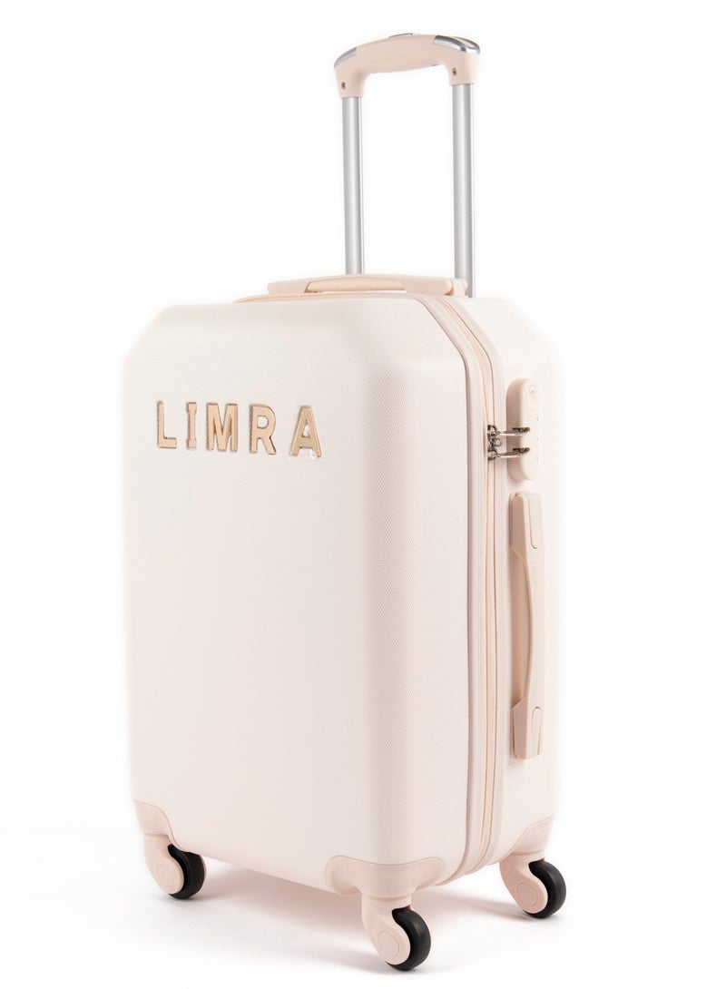 ليمرا طقم شنط سفر مكون من 5 حقائب أمتعة بـ 4 عجلات بتصميم صلب و حديث بيج - Image 2