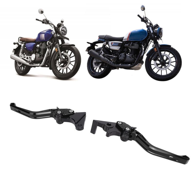 Motorcycle Brake Clutch Levers CNC Aluminum Alloy Adjustable Angle Replacement Levers - Robust Durable Anodized Surface Ergonomic Design for CB350 Hness CB350 GB350 2021-2023 - Image 5