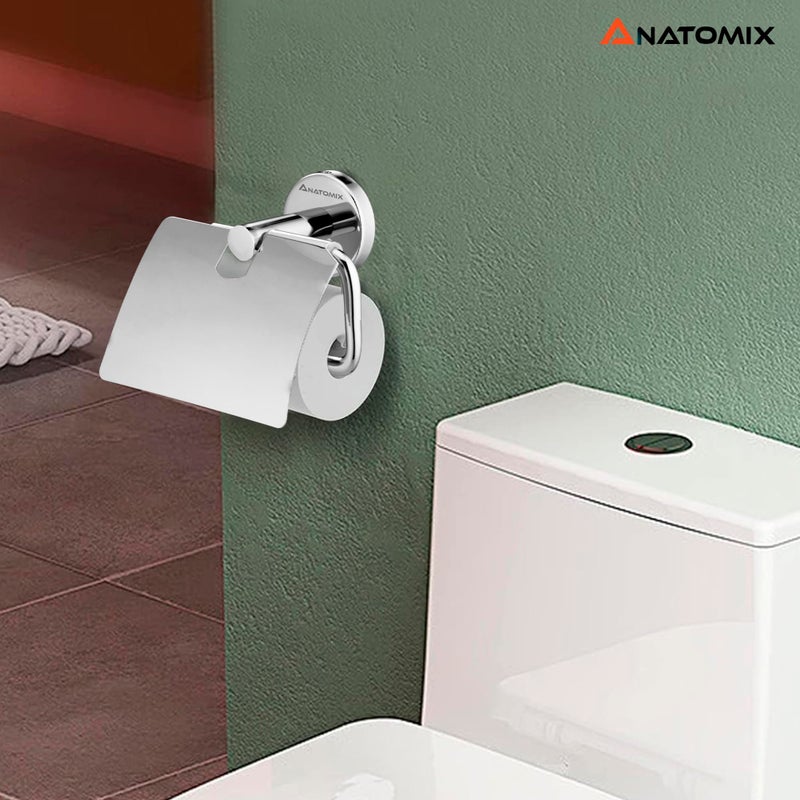 Anatomix Ozone Stainless Steel, Toilet Paper Roll Holder for Bathroom/Toilet Tissue Roll Holder - Pack 2 Wall Mounted - Image 5