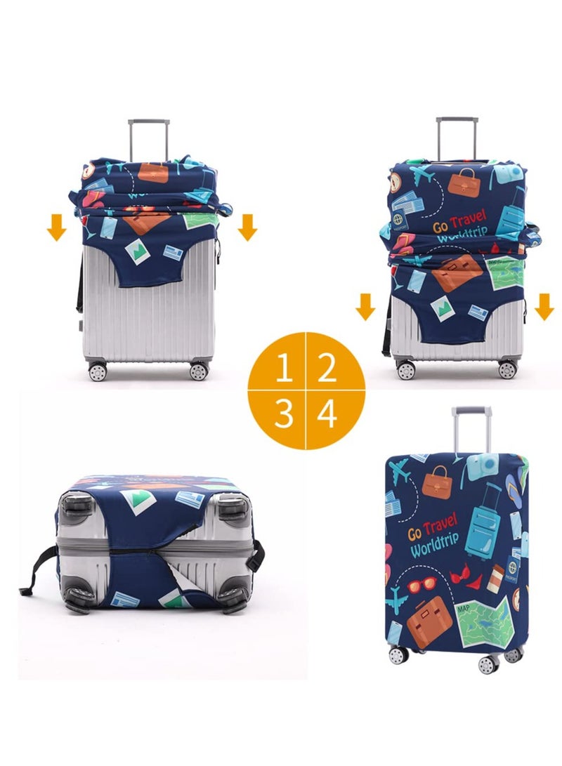 XiuWoo Luggage Cover Washable Suitcase Protector Anti-scratch Suitcase cover  - Image 5