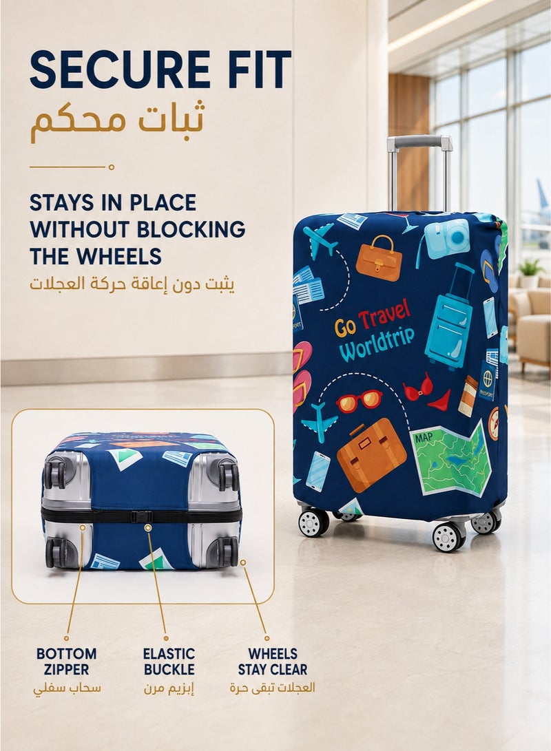XiuWoo Luggage Cover Washable Suitcase Protector Anti-scratch Suitcase cover - Image 4