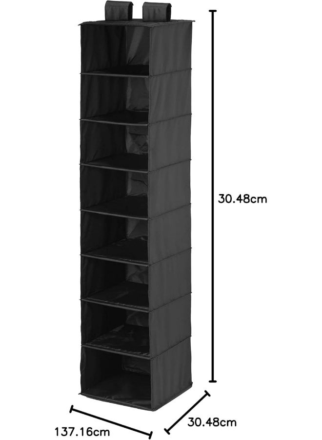 Generic Honey-Can-Do 8 Shelf Hang Organizer- Black SFT-01246 Black  - Image 3