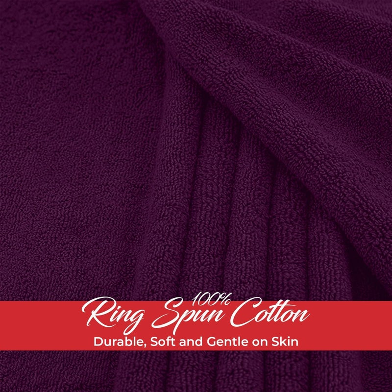 Riverside Pack of 1 Jumbo Bath Sheet 40 x 80 Inches - Extra Large Bath Towel, Super Soft & Highly Absorbent, 100% Cotton Quick Dry, Perfect to Wrap Yourself in - Purple Passion - Image 4