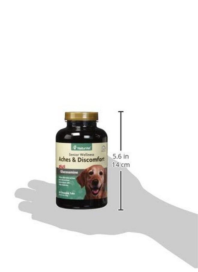NaturVet NaturVet - Senior Wellness Aches & Discomfort for Dogs Plus Glucosamine - 60 Chewable Tablets | Supports Joint Health & Function | Relieves Aches & Discomfort  - Image 2
