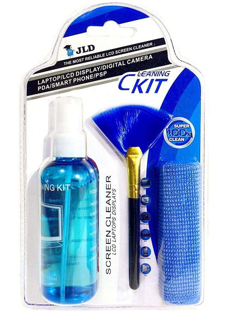 JLD JLD 3 in 1 Gel Screen Cleaning Kit for LCD Laptop Displays Mobile and PSP  - Image 1
