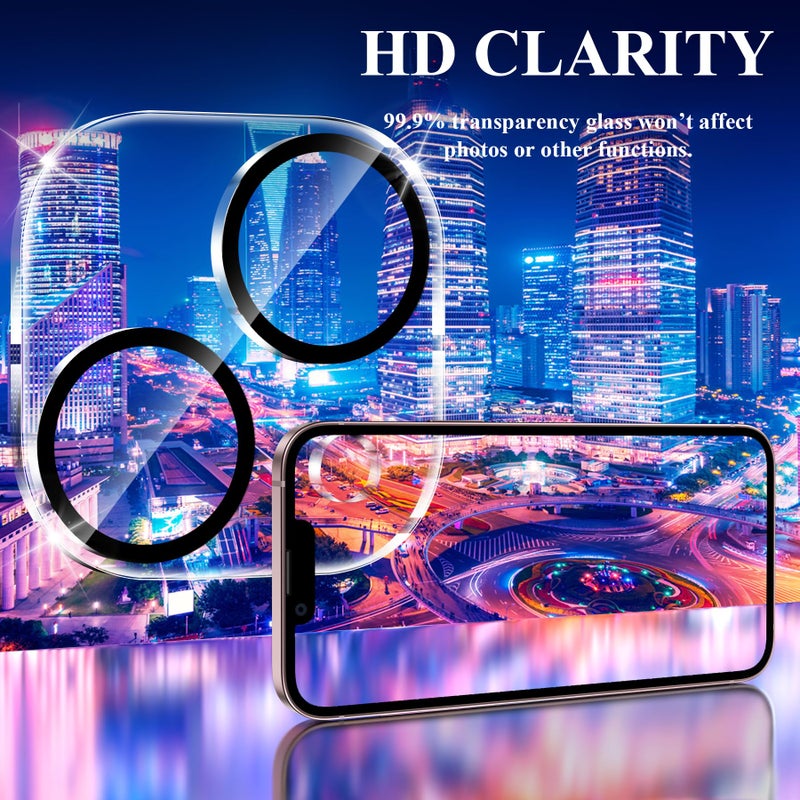 YWXTW [5 Pack Designed for iPhone 15 Camera Lens Protector, for iPhone 15 Plus Camera Lens Protector, Night Shooting Mode, Anti Scratch HD Clear 9H Hardness Tempered Glass - Image 5