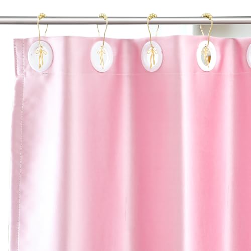 Maxdot 12 Pcs Gold Bow Knot Shower Curtain Hooks Rustproof Metal Decorative Bow Knot Shower Hangers Bulk Glide Curtain Rings for Bathroom Bedroom Living Room Decor - Image 5