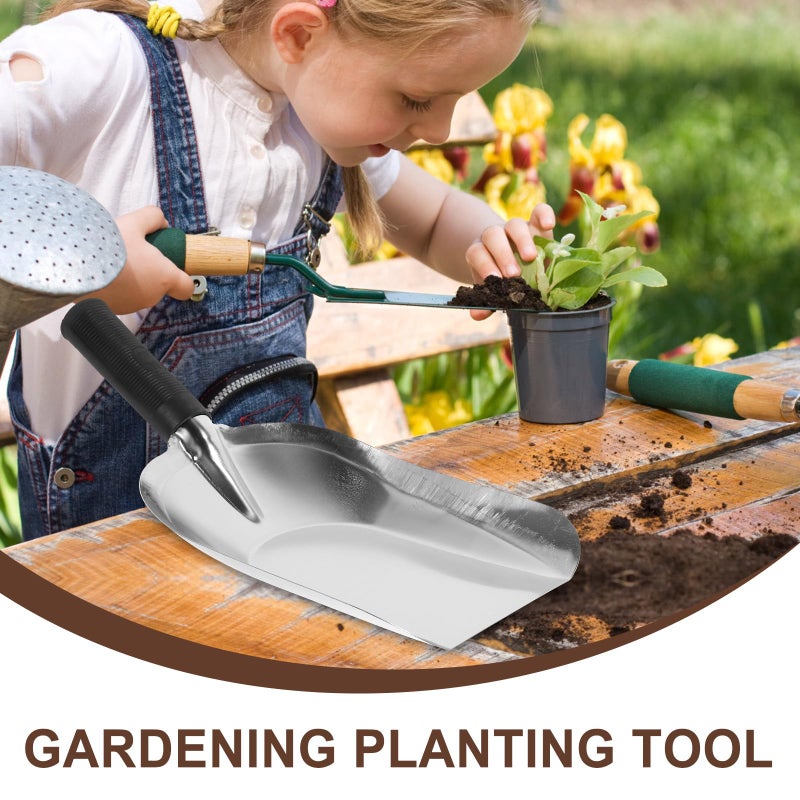 Medium Stainless Steel Garden Trowel and Shovel Set for Planting Digging Lawn Care - Image 4