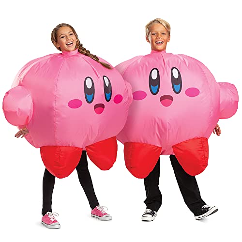 Disguise Kirby Inflatable Costume For Kids Official Kirby Inflating Jumpsuit And Fan Up To Kids Medium - Image 3