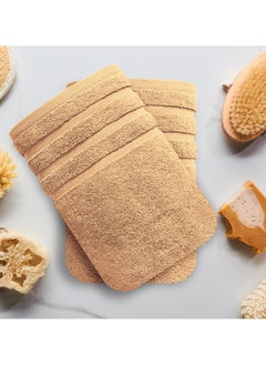 Infinitee Xclusives Infinitee Xclusives Premium Cotton Bath Towels Set of 2, 27 x 54 Inches (70 cm x 140 cm) Soft, Highly Absorbent, Quick Dry Towels - Perfect Towels for Bathroom, Gym, Spa & Hotel (Comic Sand)  - Image 3