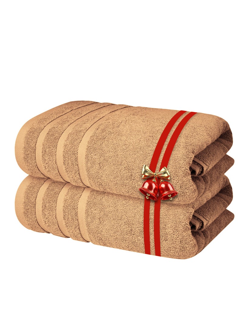 Infinitee Xclusives Premium Cotton Bath Towels Set of 2, 27 x 54 Inches (70 cm x 140 cm) Soft, Highly Absorbent, Quick Dry Towels - Perfect Towels for Bathroom, Gym, Spa & Hotel (Comic Sand) - pzsku/ZC74FF8A51C32006C69BBZ/45/_/1734350499/888dae6d-b8a8-4b13-a6aa-1e6688a27ae1