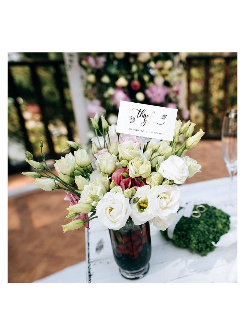 حامل زهور شفاف مكون من 3 شقوق لحفلات الزفاف وحفلات الهدايا وبطاقات الصور وباقات ديكور المنزل 80 قطعة 31 سم - Image 4