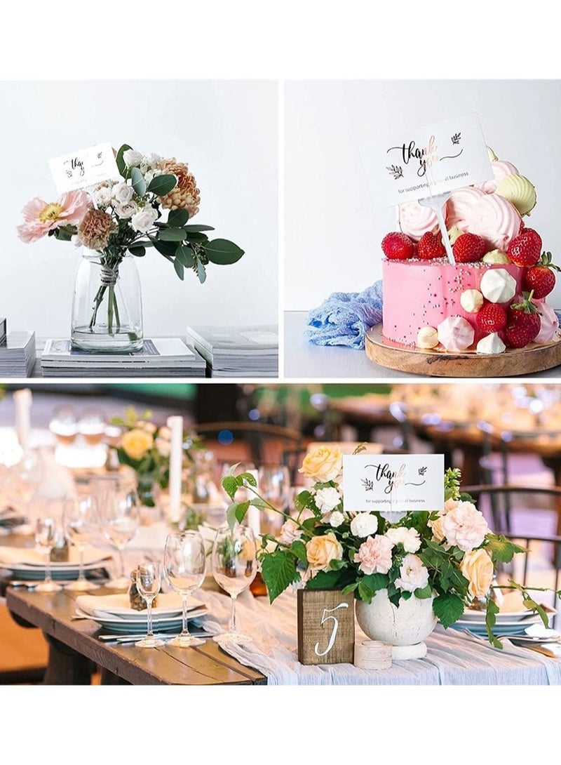 حامل زهور شفاف مكون من 3 شقوق لحفلات الزفاف وحفلات الهدايا وبطاقات الصور وباقات ديكور المنزل 80 قطعة 31 سم - Image 5