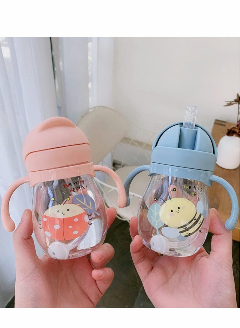 Excefore Sippy Cup for Baby, more than 6 months, Kids Water Bottle 350ml, pill-Proof, Toddler with Straw and Handle, Anti-drop, Anti-leakage, Anti-choking Boys Girls Child - Image 5