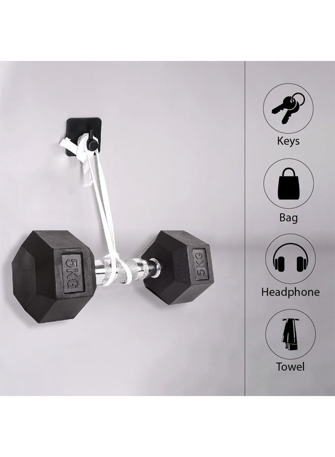 DUNISO 4-Pieces Self Adhesive Hooks for Hanging,Waterproof 304 Stainless Steel Hooks for Hanging Coat,Hat,Robe or Towel ,Single Organizer for Bathroom and Kitchen(Black) - Image 4