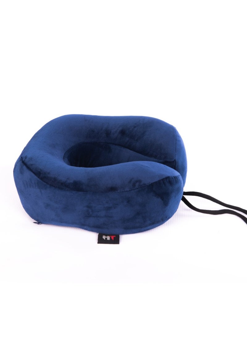 HT Modern medical travel neck brace, memory foam from Germany, suitable for travel, navy blue - Image 2