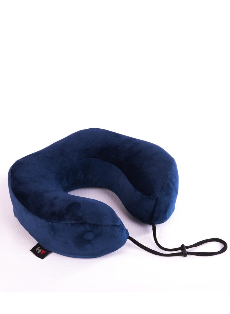 HT Modern medical travel neck brace, memory foam from Germany, suitable for travel, navy blue - Image 3