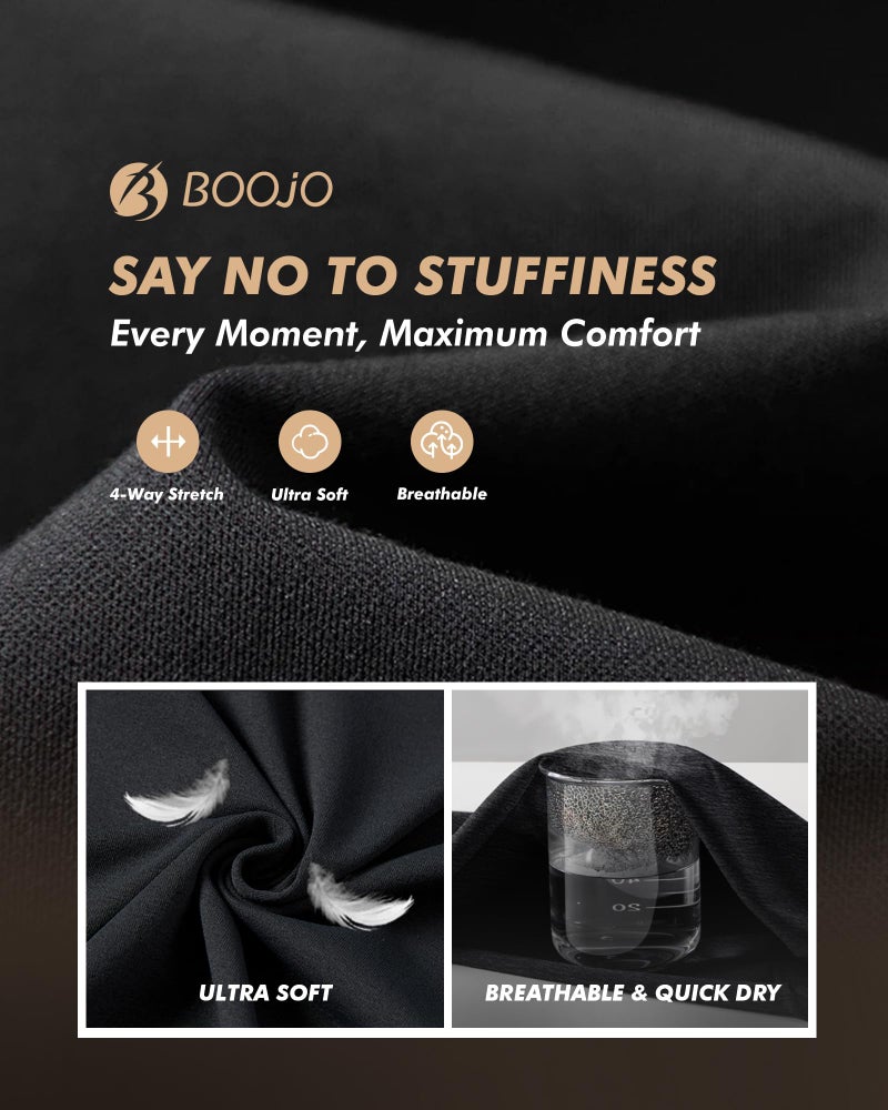 BOOJO 5 Pack Tank Tops Men - Quick Dry Moisture Wicking Summer Workout Muscle Sleeveless Shirts for Gym Beach Running - Image 4