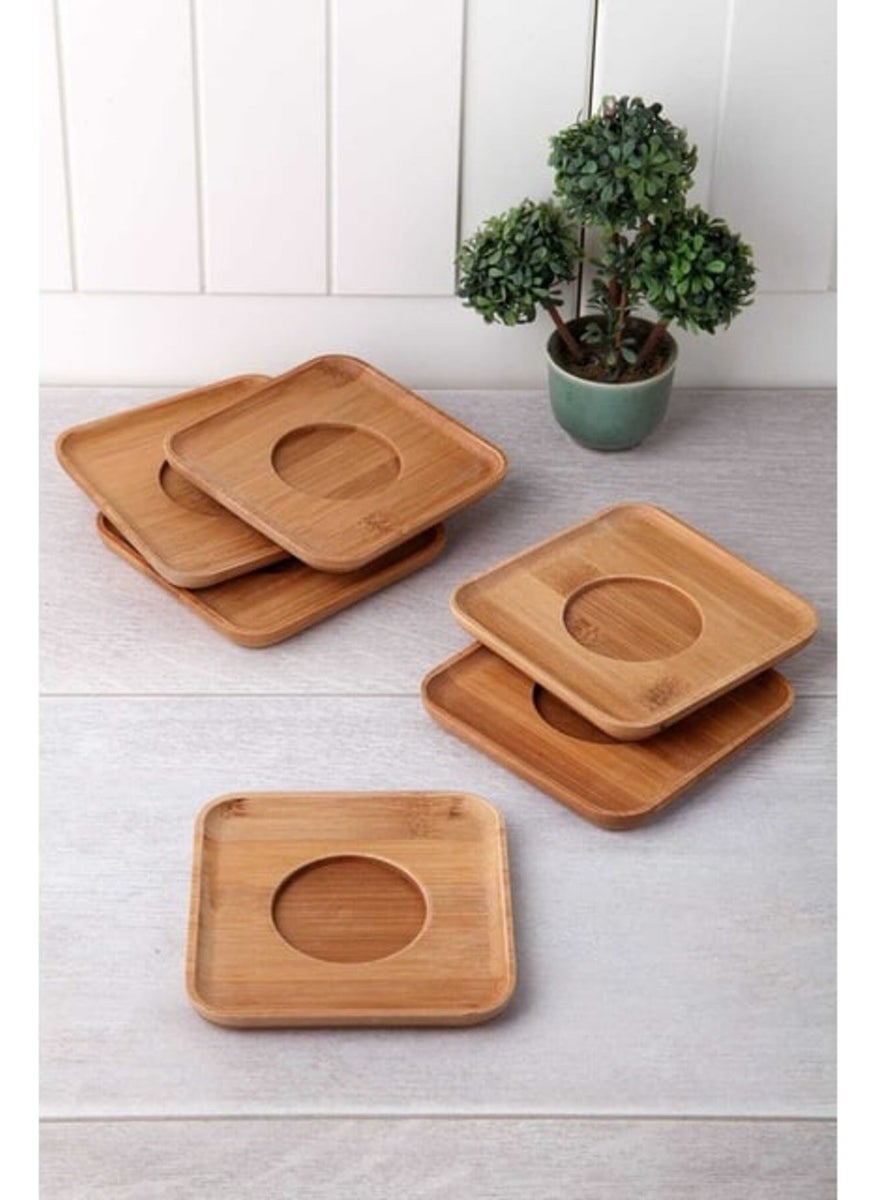 6-Piece Bamboo Square Tea Plate Set Coasters - pzsku/ZC75057B3BB8162975467Z/45/_/1725793894/d55edb28-b133-411b-9d12-6879920902b7