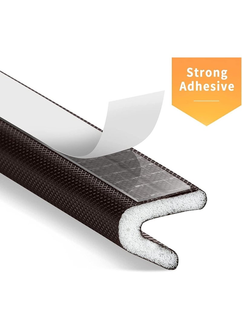 الطقس تجريد الباب ختم الشريط, اللاصق الذاتي V شكل بو رغوة الطقس الشريط, 19.7 قدم طويل الباب إطار الختم, مكافحة الاصطدام العزل الصوتي, للباب, النوافذ, عزل الباب - Image 5