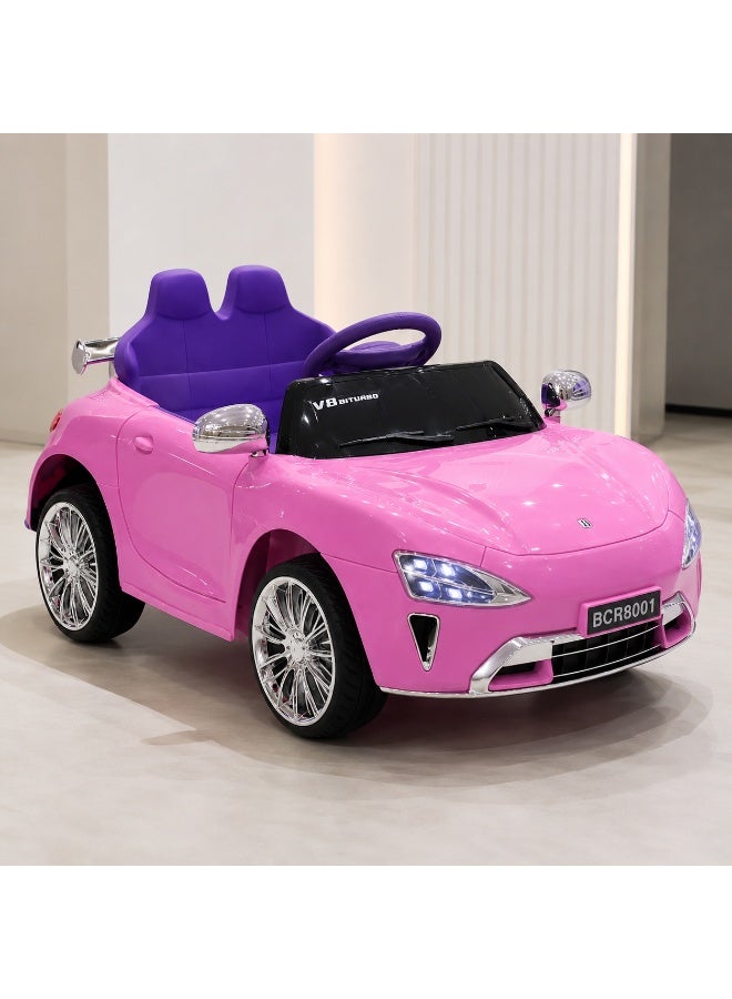 StarKids An advanced electric children's car with a powerful 12-volt battery and two dual motors, featuring a modern design and an integrated entertainment system with a rocking function for a fun and safe driving experience. - Image 2